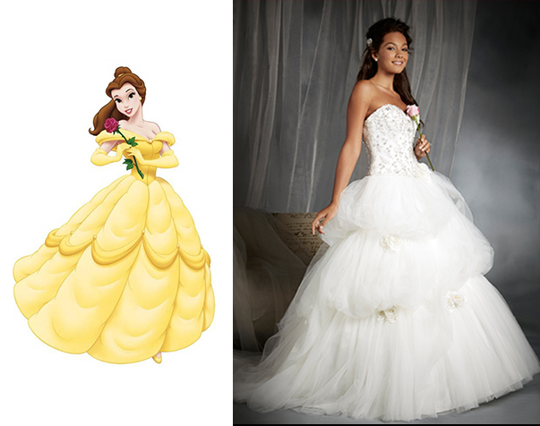 Conoce los vestidos de novia inspirados en las princesas de Disney -   | Invitaciones inteligentes